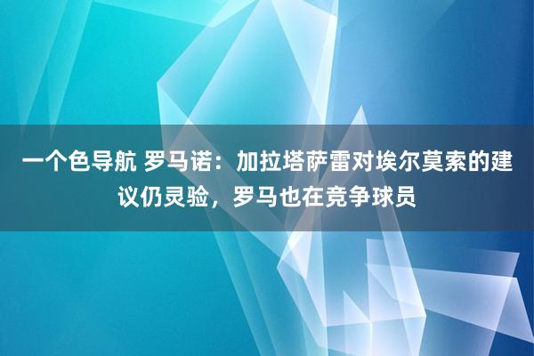 一个色导航 罗马诺：加拉塔萨雷对埃尔莫索的建议仍灵验，罗马也在竞争球员