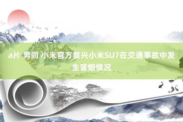 a片 男同 小米官方复兴小米SU7在交通事故中发生冒烟情况