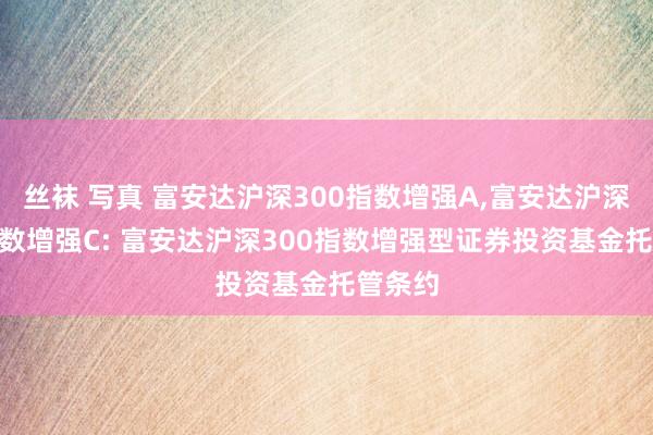 丝袜 写真 富安达沪深300指数增强A，富安达沪深300指数增强C: 富安达沪深300指数增强型证券投资基金托管条约