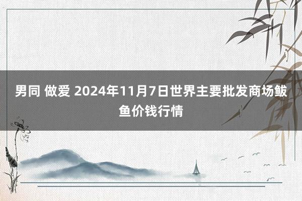 男同 做爱 2024年11月7日世界主要批发商场鲅鱼价钱行情