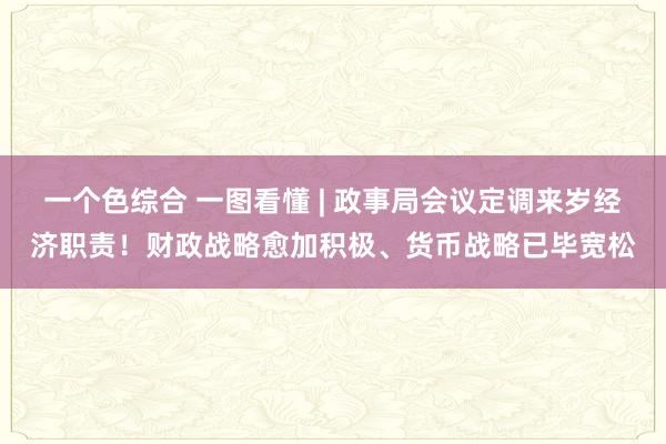 一个色综合 一图看懂 | 政事局会议定调来岁经济职责！财政战略愈加积极、货币战略已毕宽松